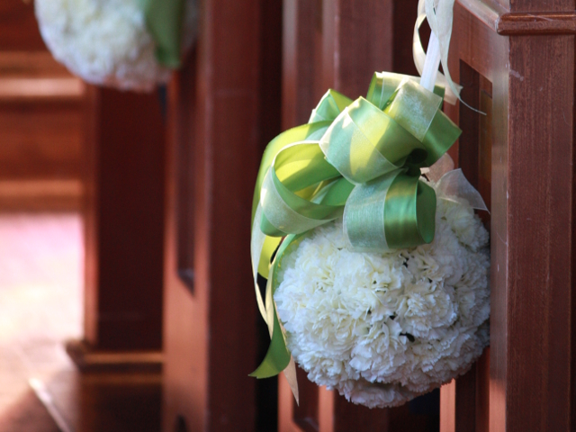 aisle decoration in old christ church